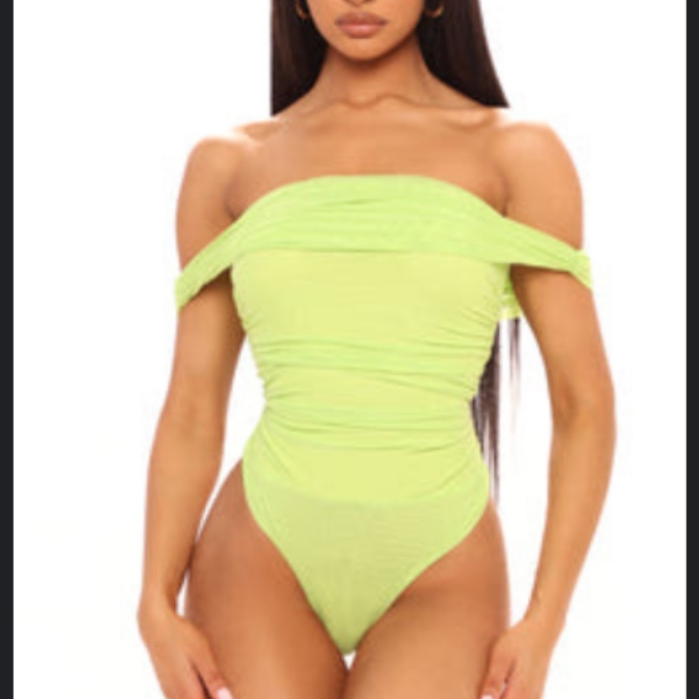 Off Shoulder Ruched Bodysuit